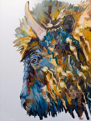 Picture of BUFFALO ON WHITE 