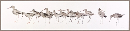 Picture of WATERCOLOR SANPIPER PANEL GREY