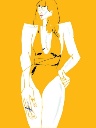 Picture of GIRL IN BATHING SUIT YELLOW