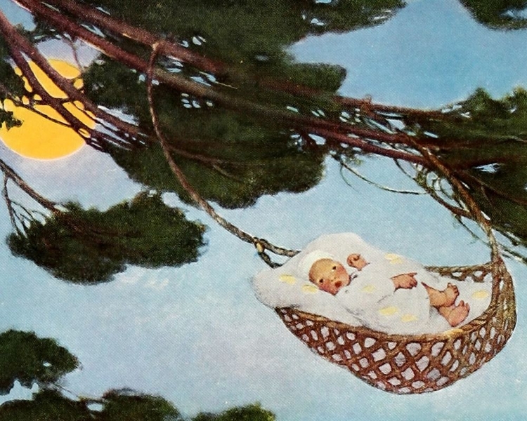 Picture of THE LITTLE MOTHER GOOSE 1918 - HUSH-A-BY BABY
