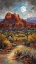 Picture of RED ROCK DESERT NIGHT