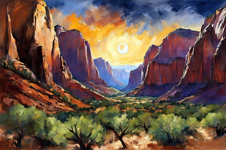 Picture of SUNSET IN THE CANYON