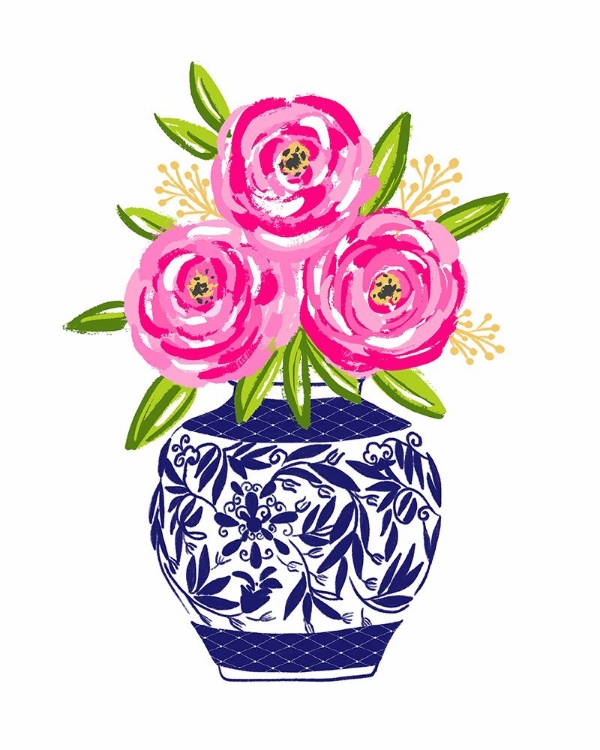 Picture of PREPPY ROSES PINK