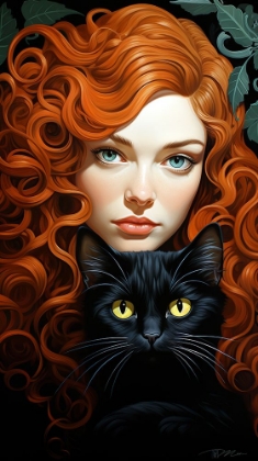 Picture of PORTRAIT WOMEN AND ANIMALS 9