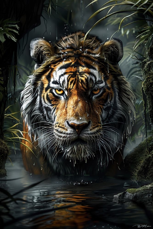 Picture of TIGER IN THE WATER