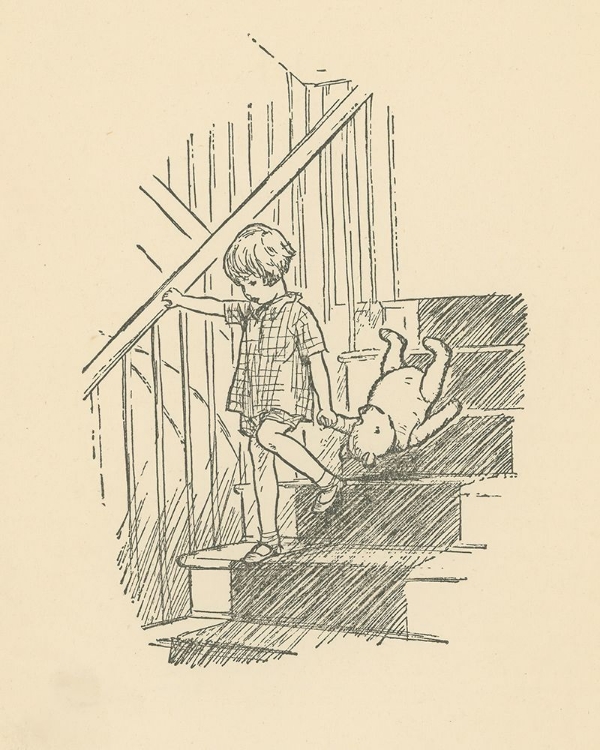 Picture of WINNIE-THE-POOH 1926 - DOWN THE STAIRS