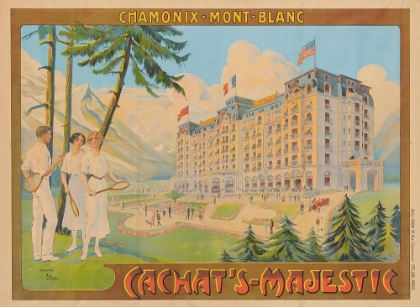 Picture of FRANCE CHAMONIX MONT BLANC VINTAGE TRAVEL POSTER
