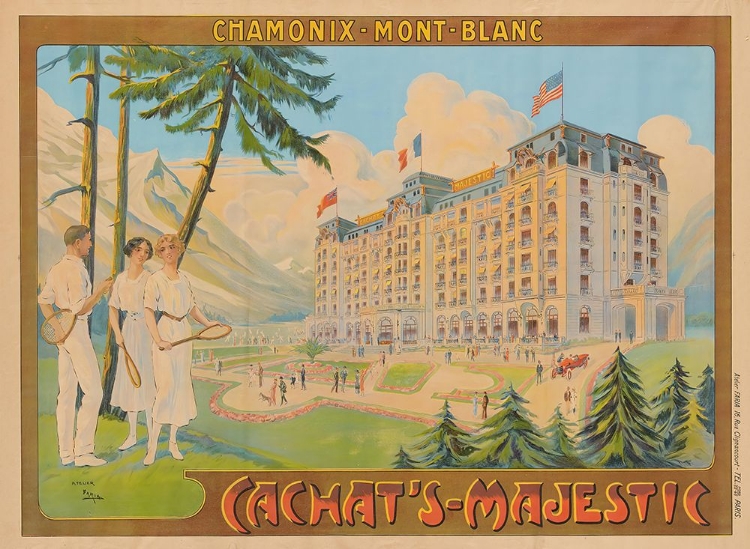 Picture of FRANCE CHAMONIX MONT BLANC VINTAGE TRAVEL POSTER
