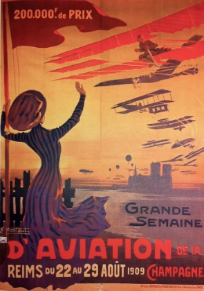 Picture of FRENCH VINTAGE AVIATION POSTER 1909