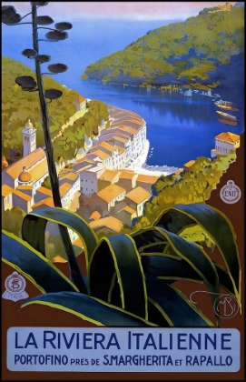 Picture of ITALY PORTOFINO VINTAGE TRAVEL POSTER