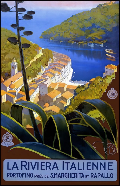 Picture of ITALY PORTOFINO VINTAGE TRAVEL POSTER