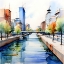 Picture of CITY RIVER REFLECTION