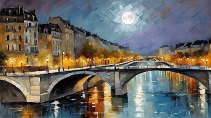 Picture of MOONLIT PARIS REFLECTIONS