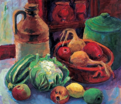 Picture of JUGS AND VEGETABLES I