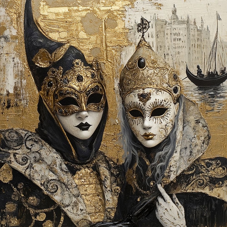 Picture of VENETIAN MASKS V