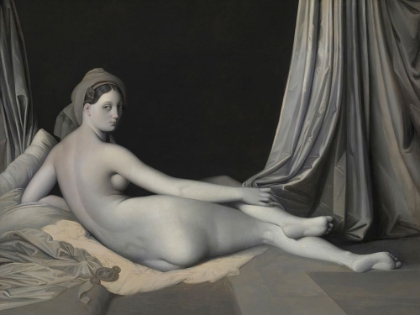 Picture of ODALISQUE IN GRISAILLE, 1824-34 (MONOCHROME)
