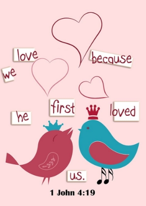 Picture of SCRIPTURE LOVE BIRDS