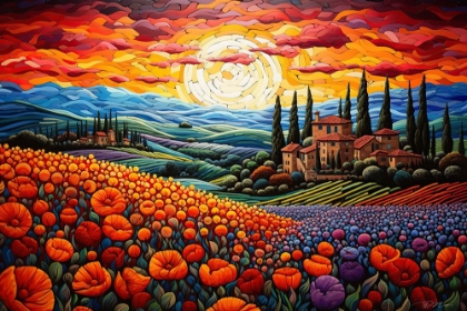 Picture of LANDSCAPE IN POINTILLISM (3)