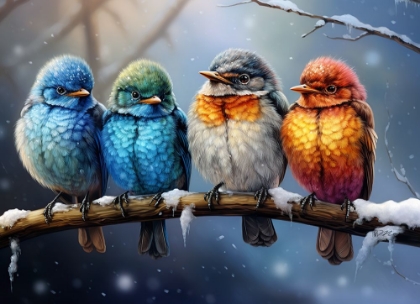 Picture of BIRDS ON BRANCHES 6