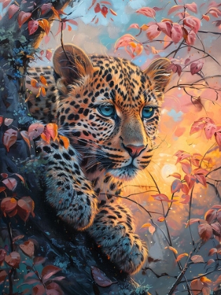 Picture of LEOPARD AT SUNRISE 3