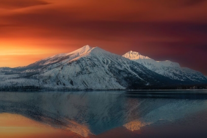Picture of STANTON MOUNTAIN AT SUNSET MONTANA