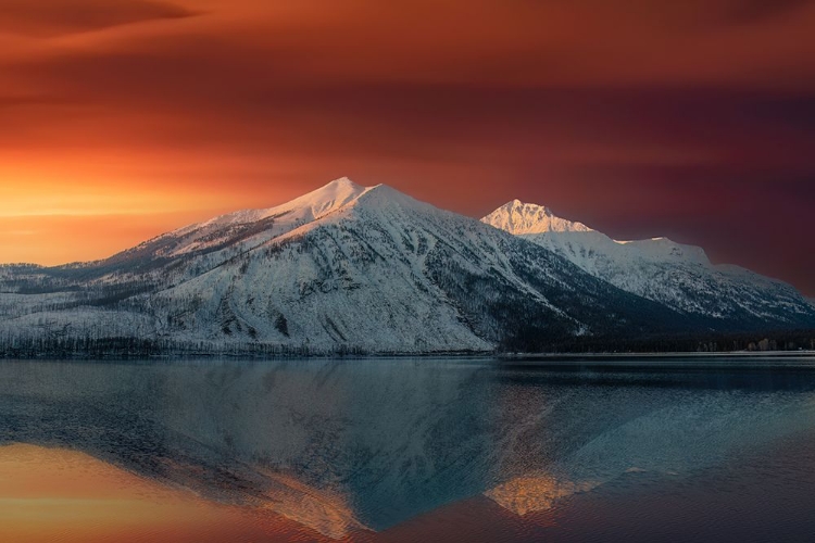 Picture of STANTON MOUNTAIN AT SUNSET MONTANA