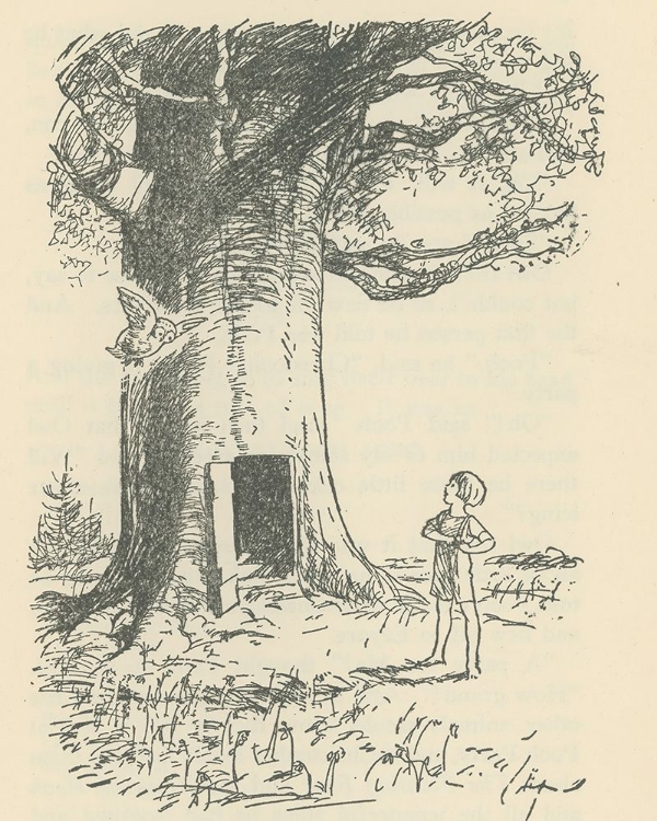 Picture of WINNIE-THE-POOH 1926 - OWL CAME FLYING
