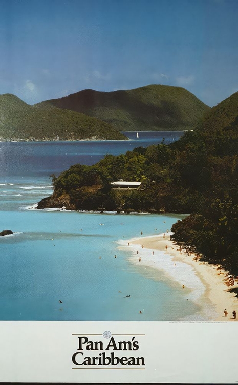 Picture of CARIBBEAN VINTAGE AIR TRAVEL POSTER