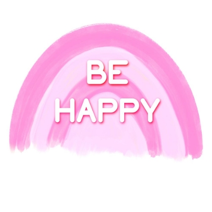 Picture of BE HAPPY- PINK