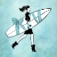 Picture of SURF GIRL BLUE