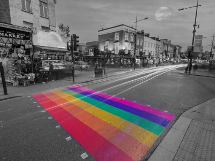 Picture of RAINBOW ZEBRA CROSSING, CAMDEN, LONDON
