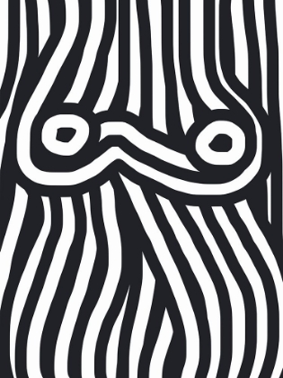 Picture of BLACK AND WHITE STRIPED NUDE
