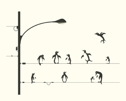 Picture of PENGUINS ON A WIRE