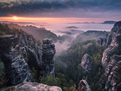 Picture of SUNRISE ON THE ROCKS