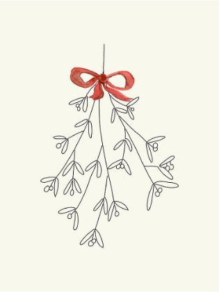 Picture of RED RIBBON MISTLETOE
