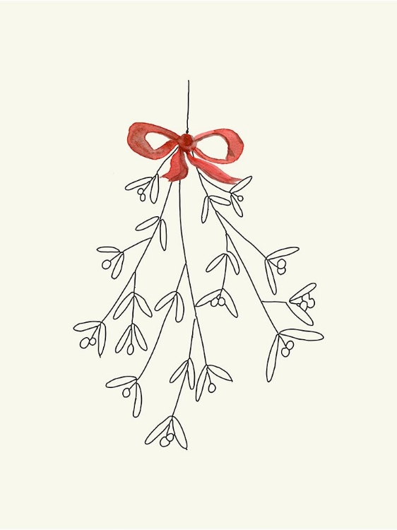 Picture of RED RIBBON MISTLETOE