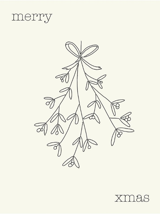 Picture of MERRY XMAS MISTLETOE