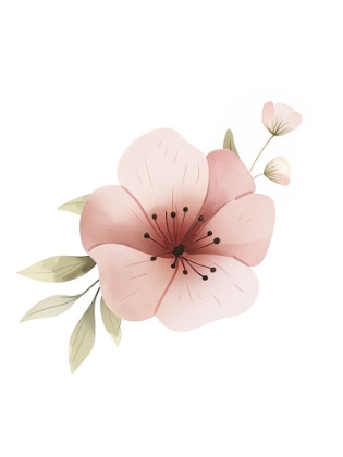 Picture of BLUSH FLORAL 1