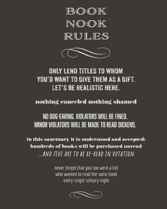 Picture of BOOK NOOK RULES 2