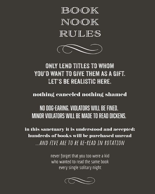 Picture of BOOK NOOK RULES 2