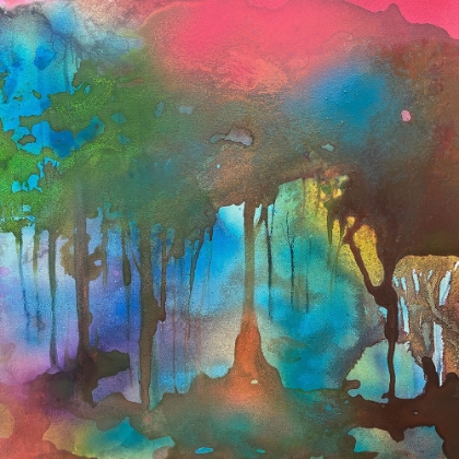 Picture of MID SUMMER NIGHT TREES