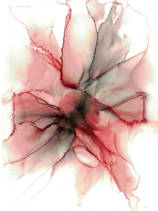 Picture of CRIMSON ECHO ALCOHOL INK FLOWER