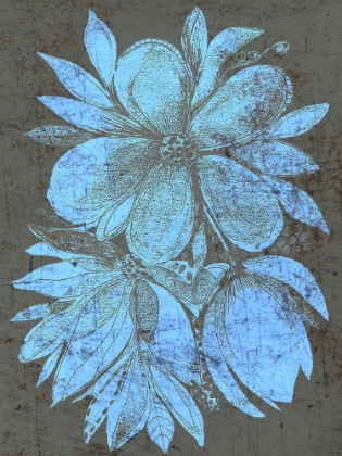 Picture of VINTAGE STAMPED FLOWERS 1