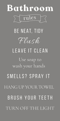 Picture of BATHROOM RULES