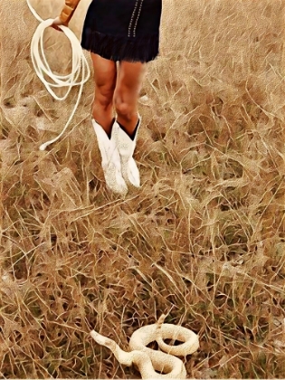 Picture of WITH HER LASSO
