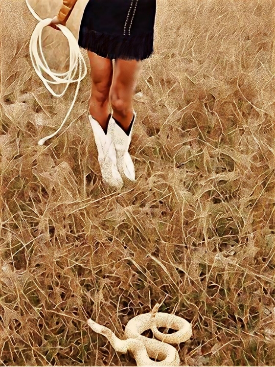 Picture of WITH HER LASSO