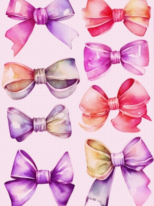 Picture of WATERCOLOR BOWS 1