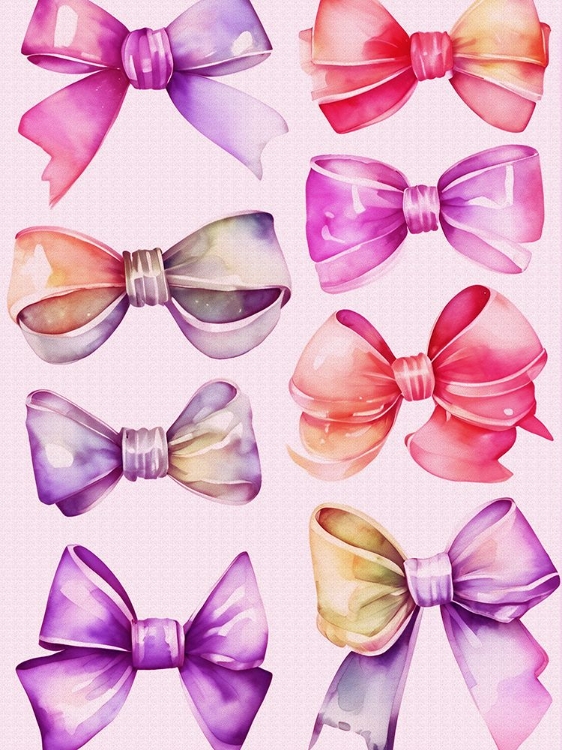Picture of WATERCOLOR BOWS 1