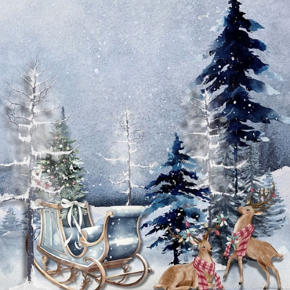 Picture of REINDEER AT PLAY