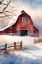 Picture of LET IT SNOW WINTER BARN
